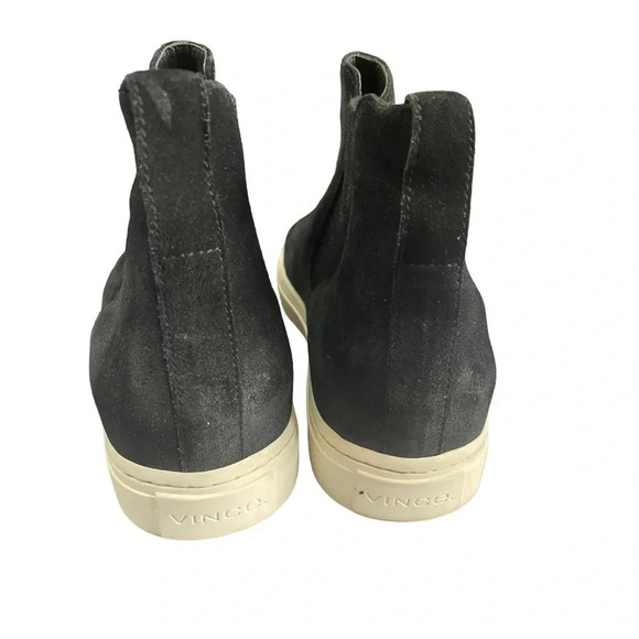 VINCE black suede slip on sneaker size 38 - Picture 4 of 8